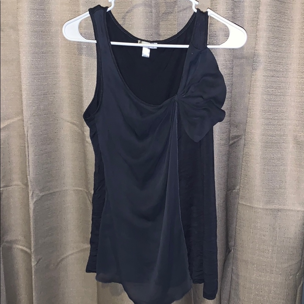 Forever Fashion grey/dark navy tank top